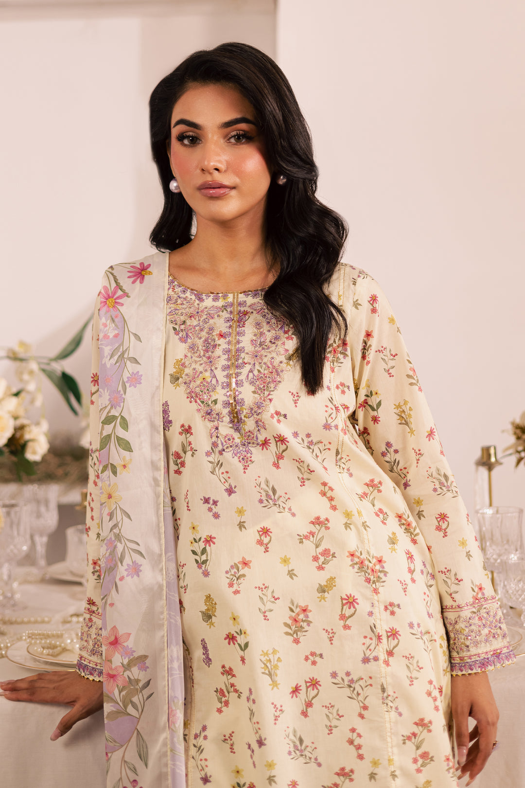Jules 3Pc - Printed Lawn Dress