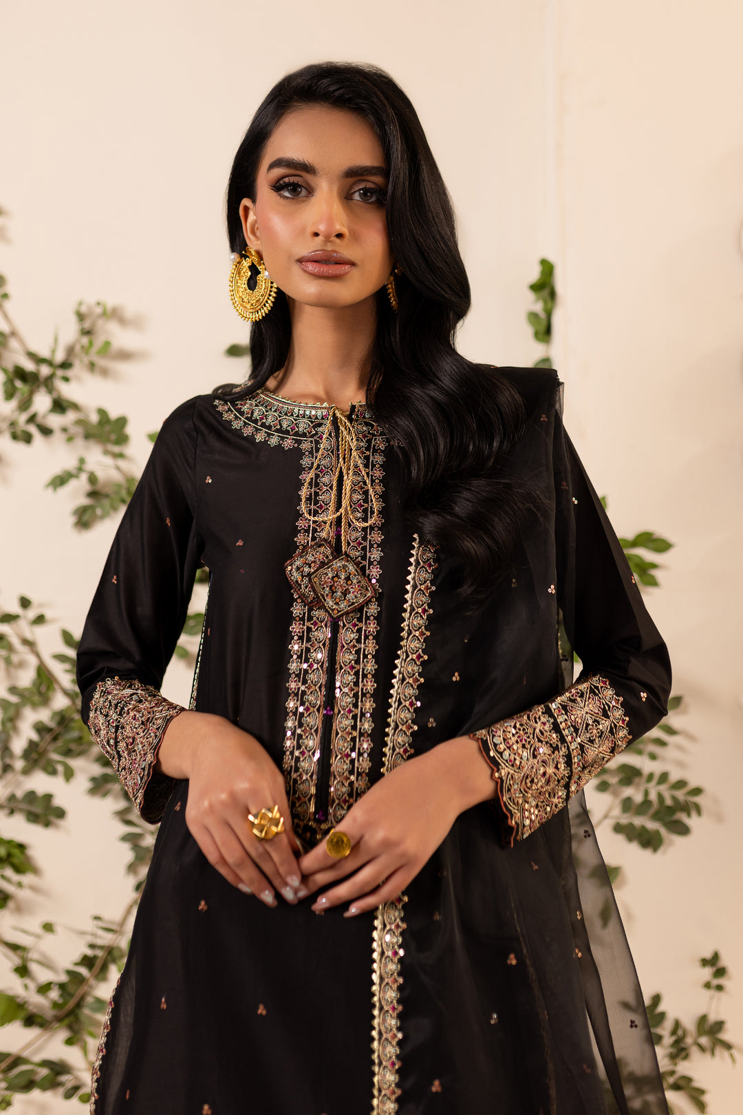 Aria 3Pc - Embroidered Sharara Pret