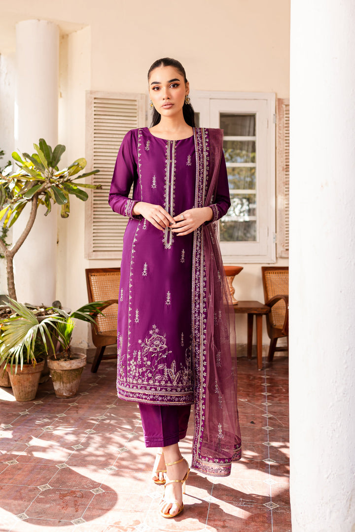 Nera 3Pc - Embroidered Lawn Dress - BATIK