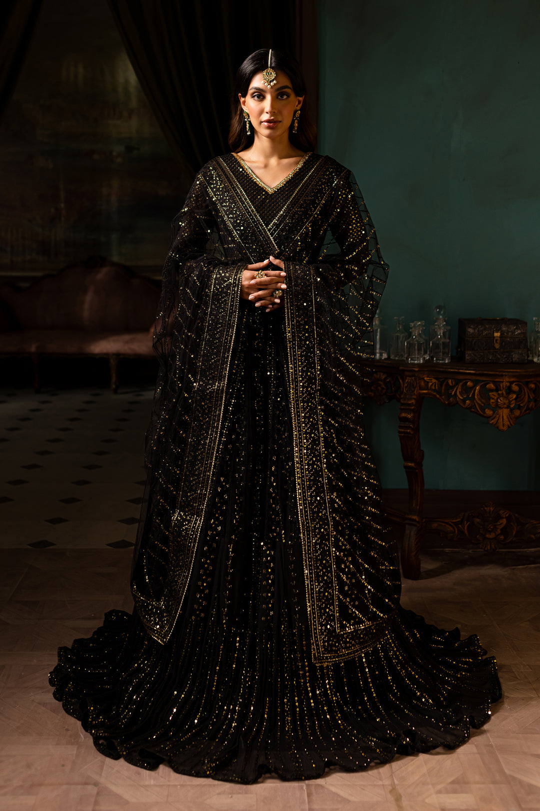 Black Payal 3Pc - Formal Dress