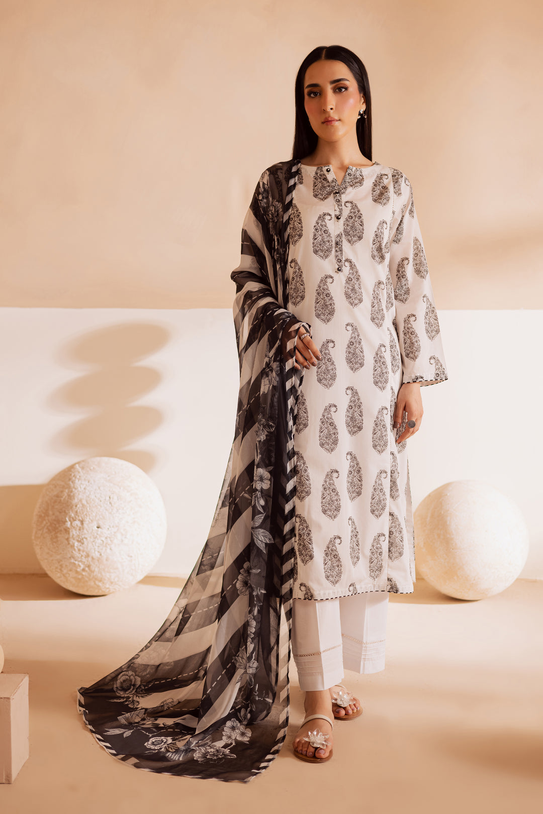 Kakashi 3Pc - Printed Lawn Dress