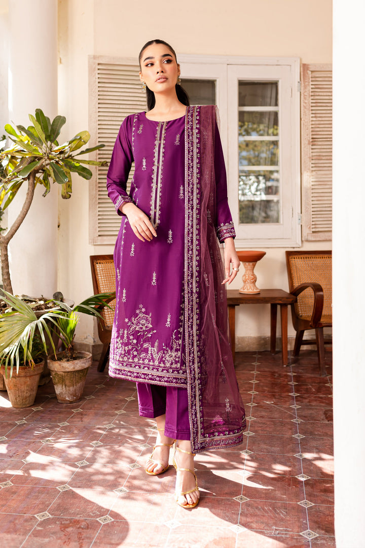 Nera 3Pc - Embroidered Lawn Dress - BATIK