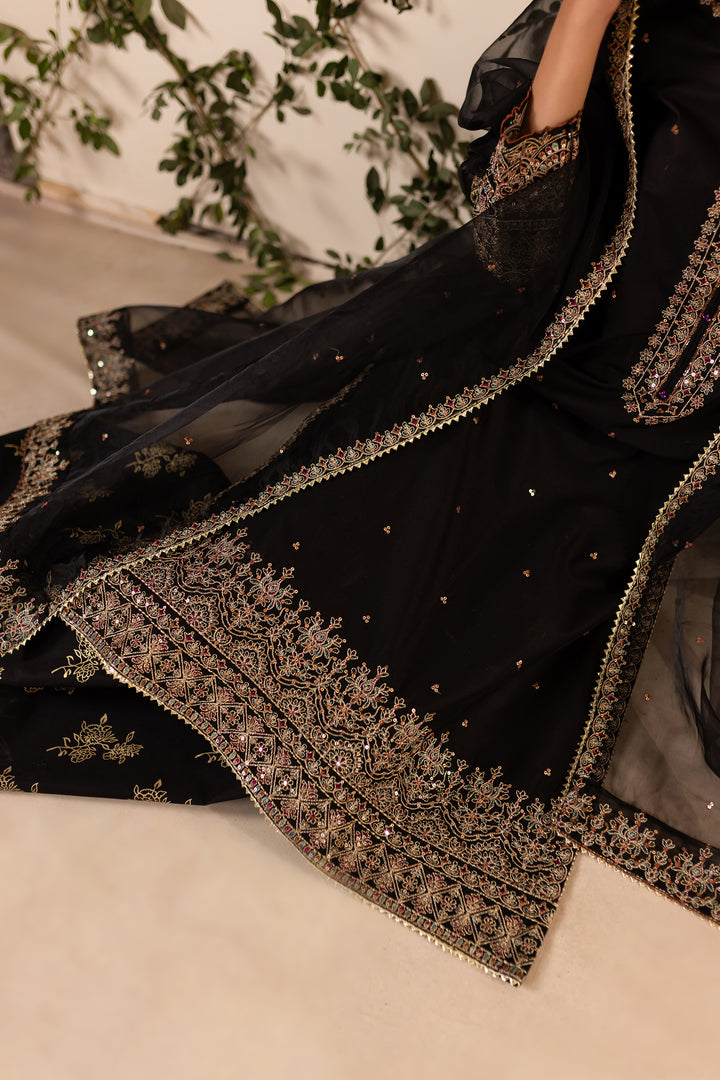 Aria 3Pc - Embroidered Sharara Pret