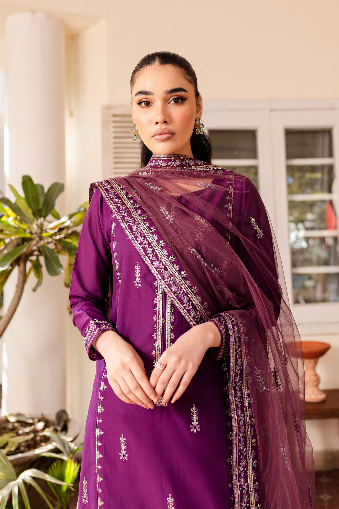 Nera 3Pc - Embroidered Lawn Dress - BATIK