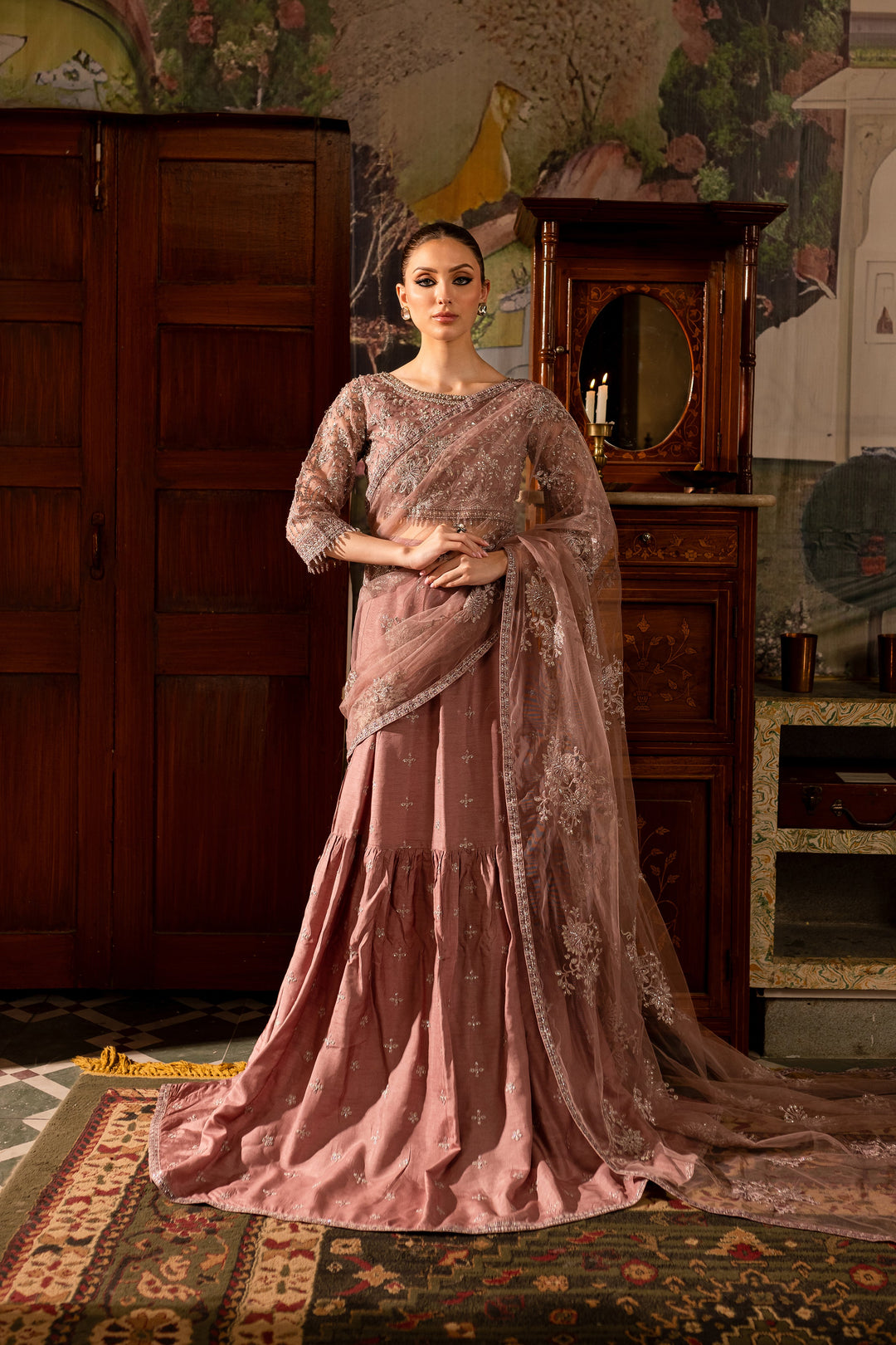 Rosaber Saree 3Pc - Formal Dress - BATIK