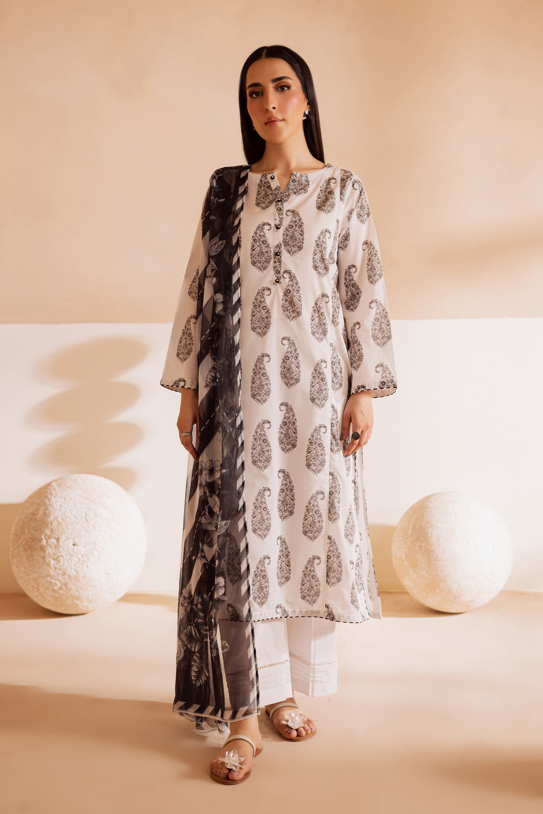 Kakashi 3Pc - Printed Lawn Dress