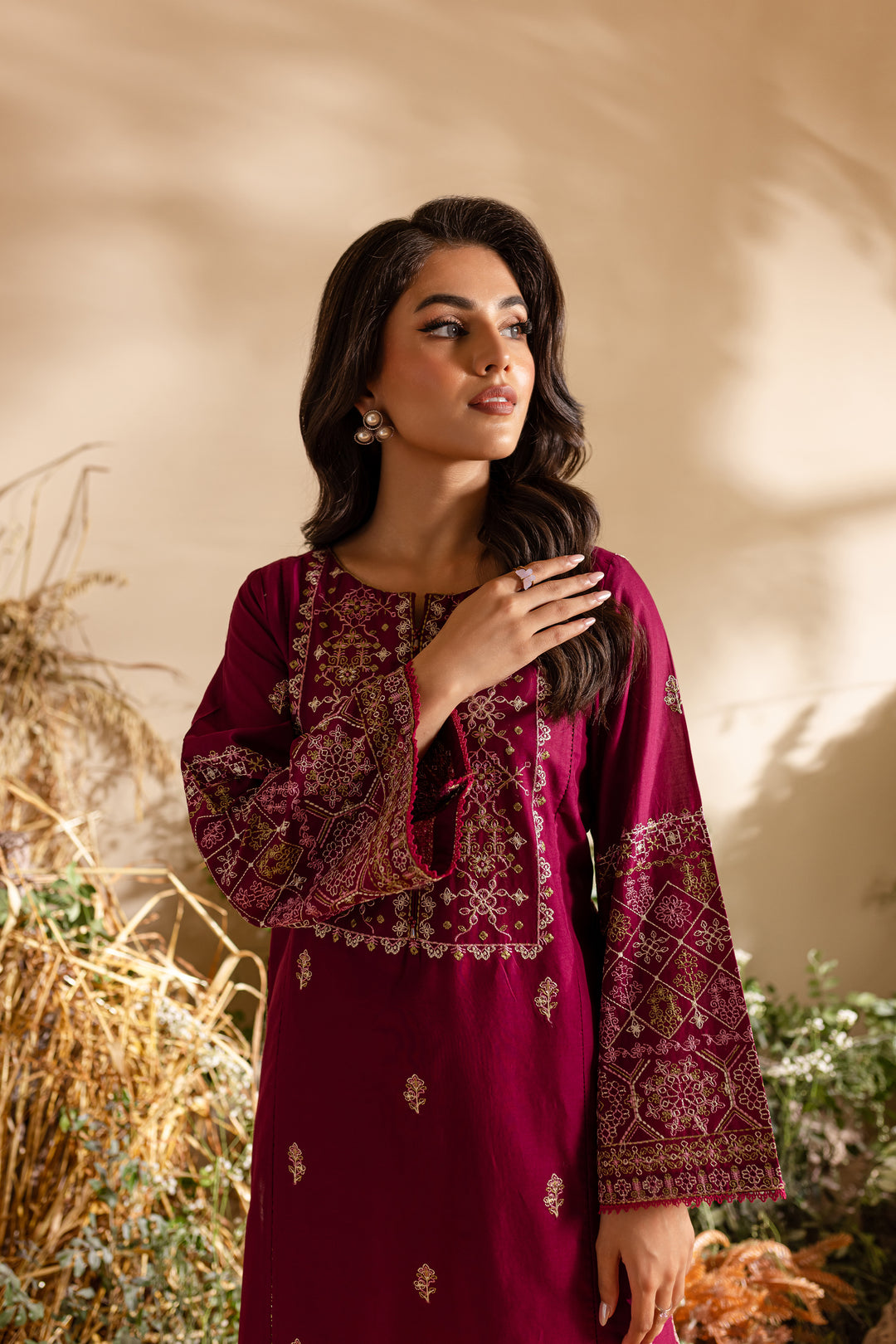 Red Seed 2Pc - Embroidered Lawn Dress