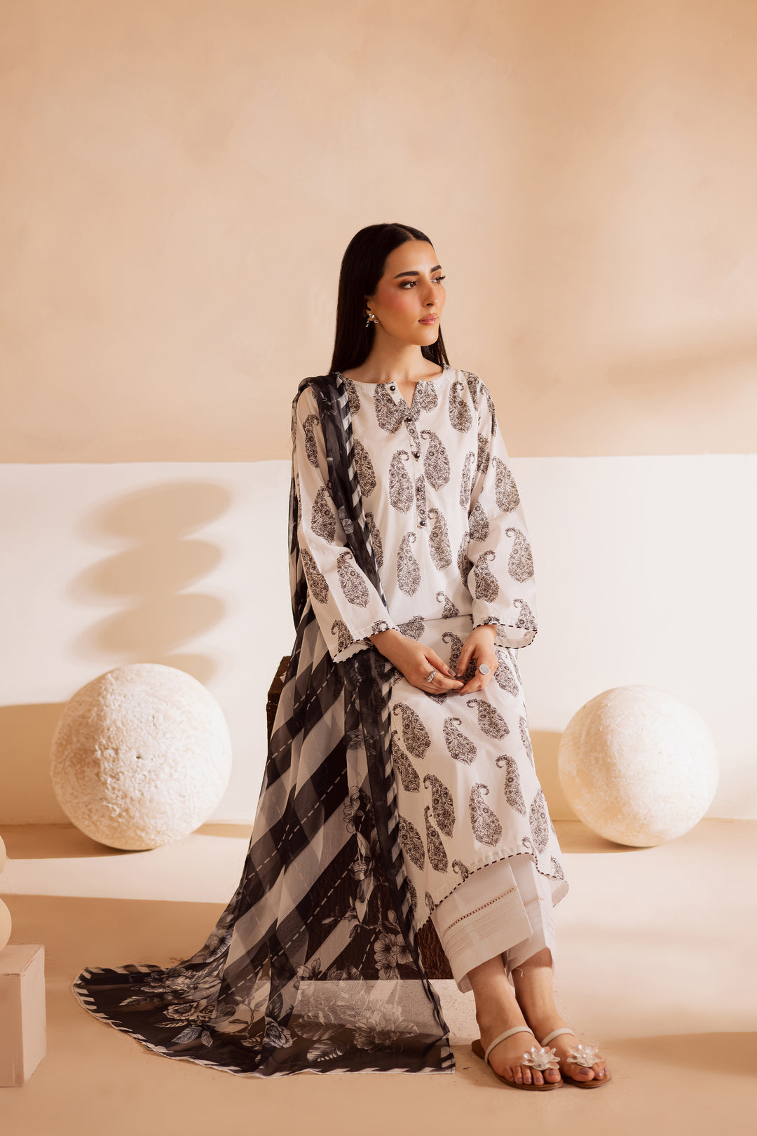 Kakashi 3Pc - Printed Lawn Dress