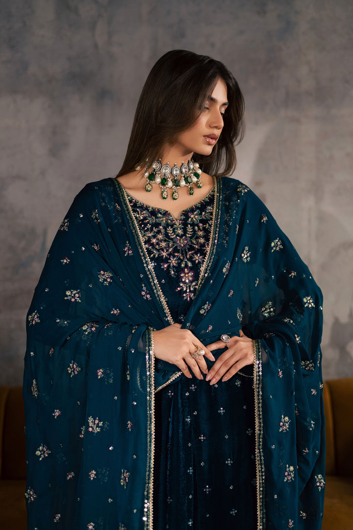 Ayra 3Pc - Velvet Formal Dress