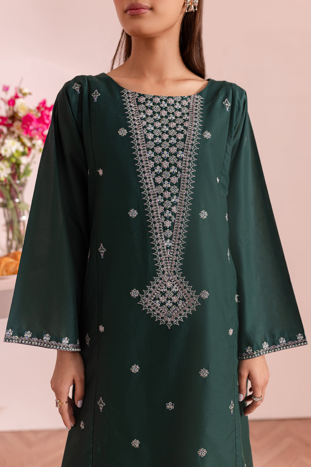 Beryl 2Pc - Embroidered Lawn Dress