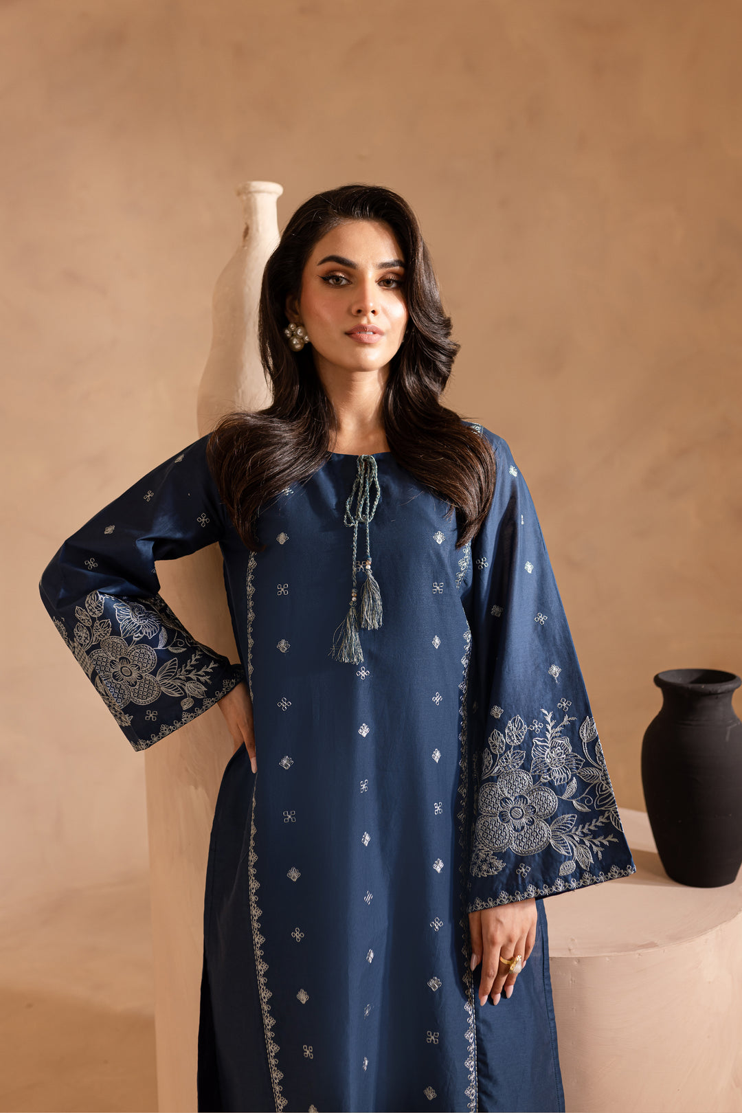 Agean Sea 2Pc - Embroidered Lawn Dress