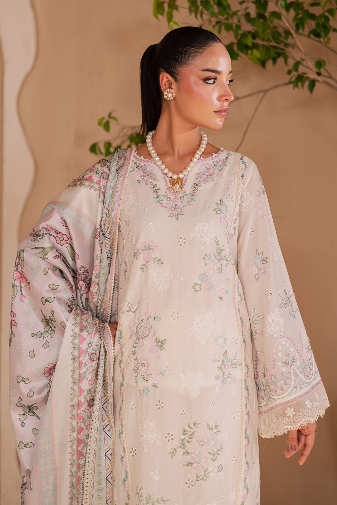 Mihrimah 3Pc - Embroidered Lawn Dress