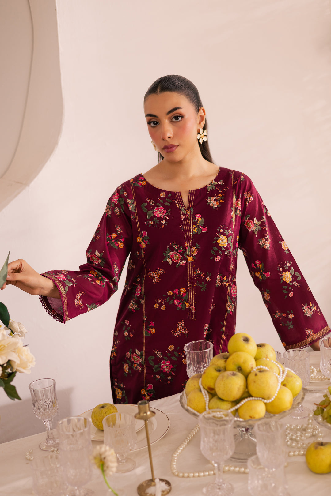 Shizumi 2Pc - Printed Lawn Dress