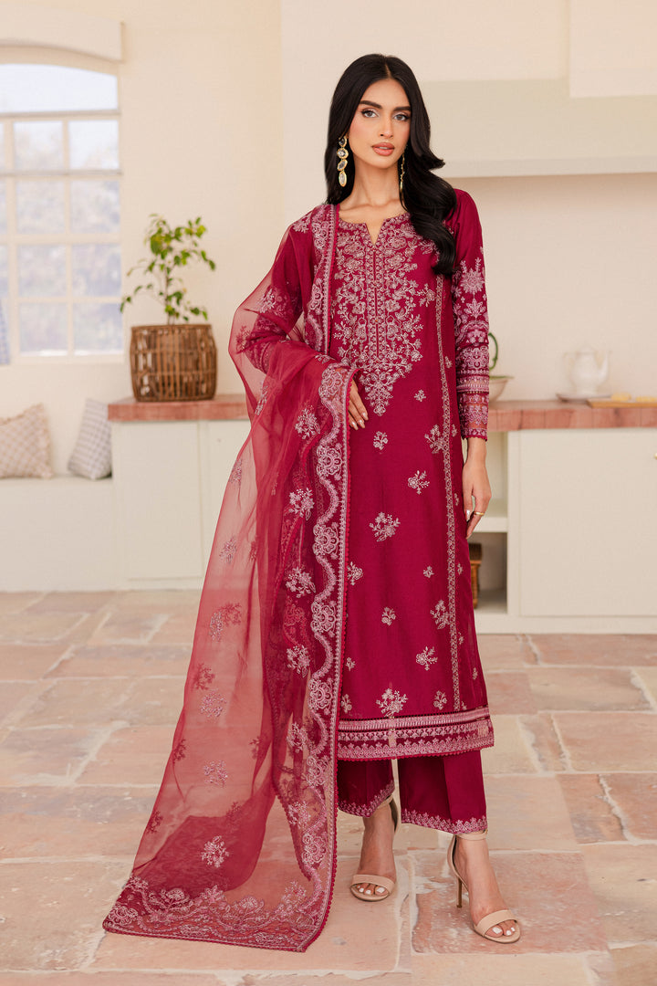 Octafrey 3Pc - Embroidered Lawn Dress