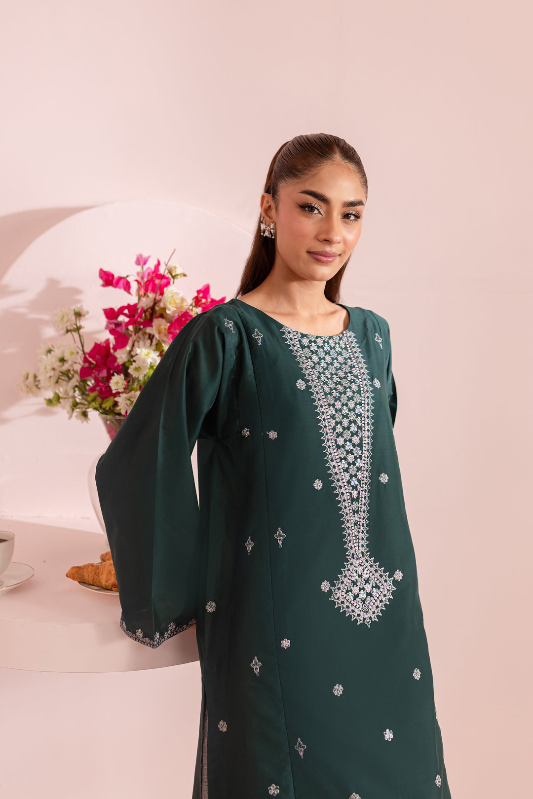 Beryl 2Pc - Embroidered Lawn Dress