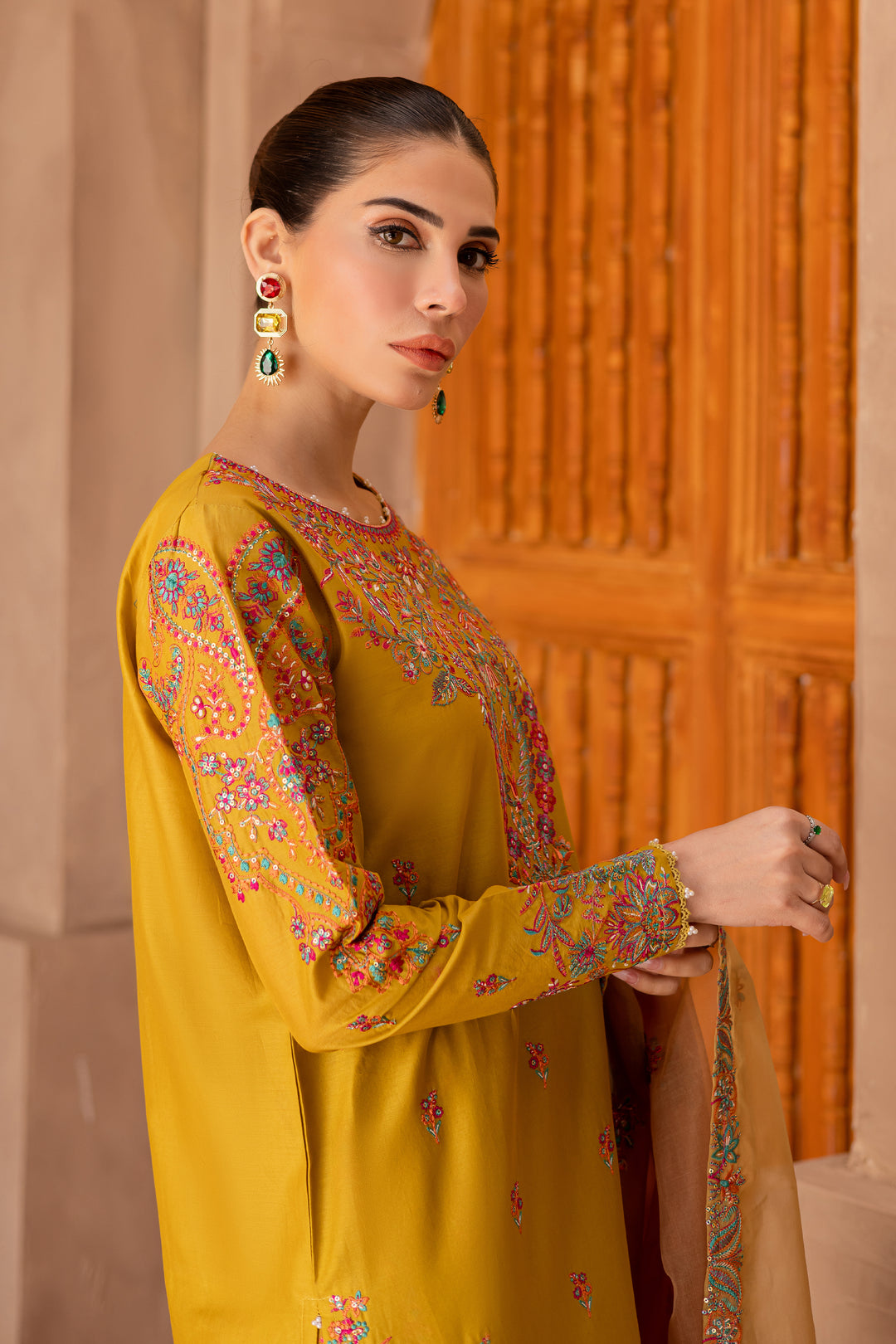 Arwen 3Pc - Embroidered Luxe Pret