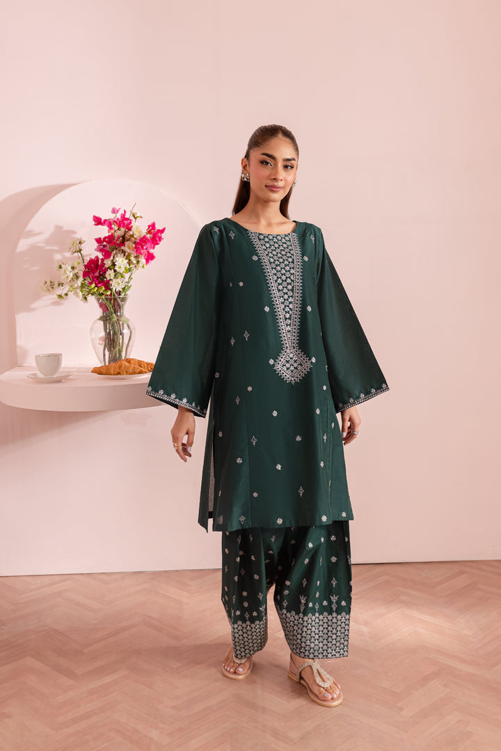 Beryl 2Pc - Embroidered Lawn Dress