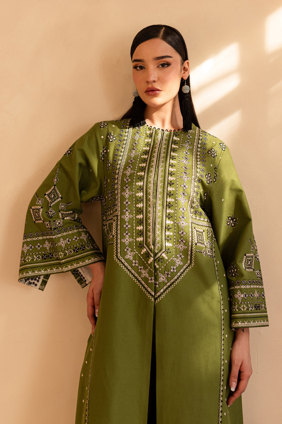 Pixie 2Pc - Embroidered Khaddar Dress