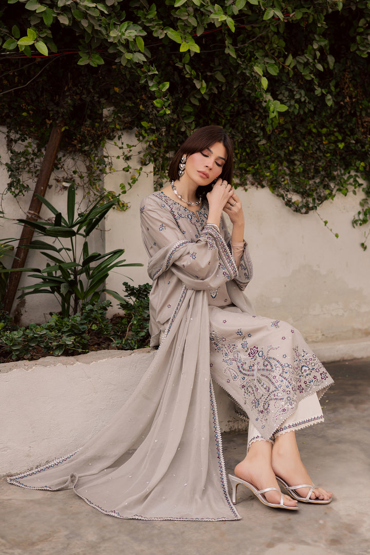 Silversun 3Pc - Festive Embroidered Lawn