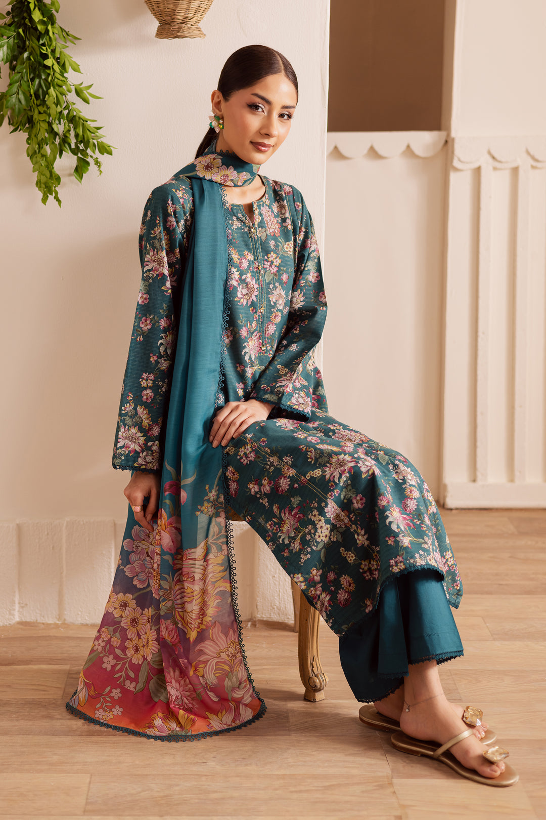 Fae 3Pc - Printed Casual Pret