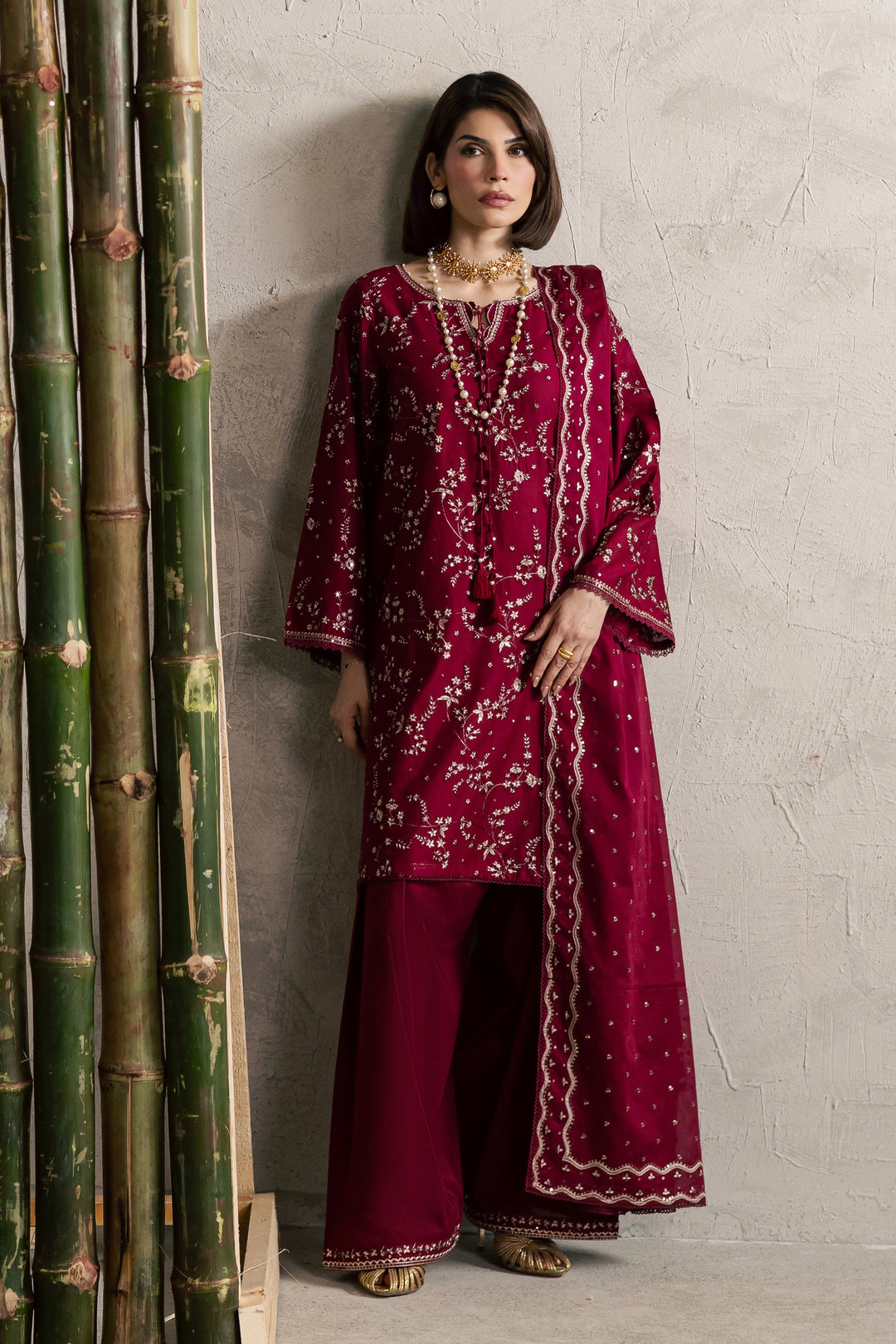 Amman 3Pc - Festive Embroidered Lawn
