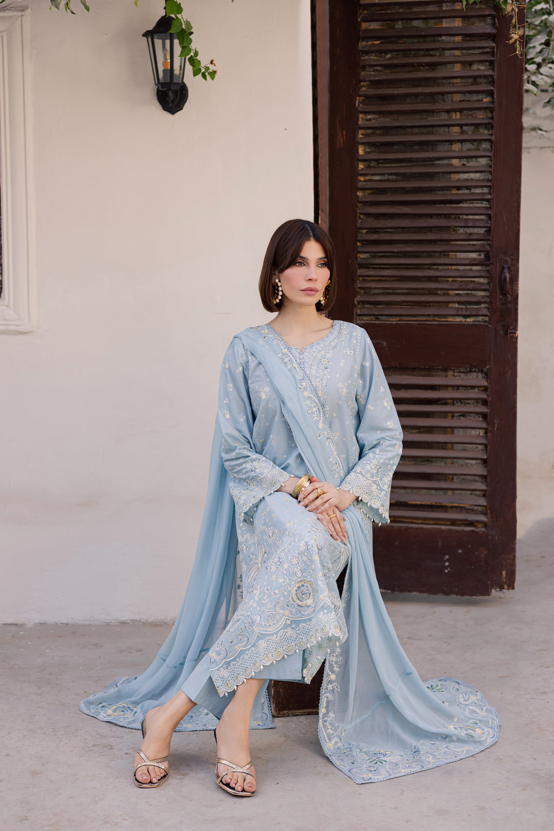 Prague 3Pc - Festive Embroidered Lawn