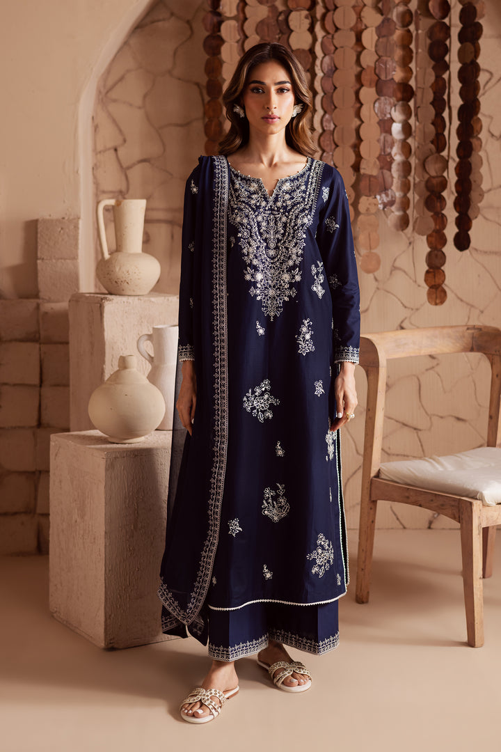 Miraye 3Pc - Embroidered Lawn Dress