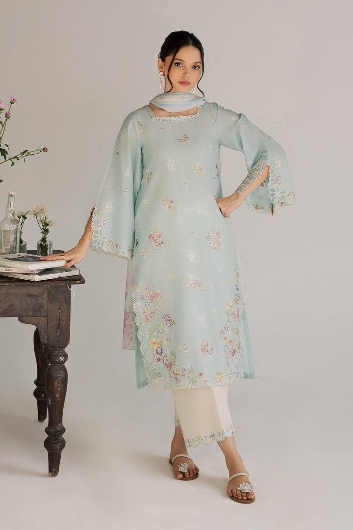 Jane 3Pc - Embroidered Lawn Dress