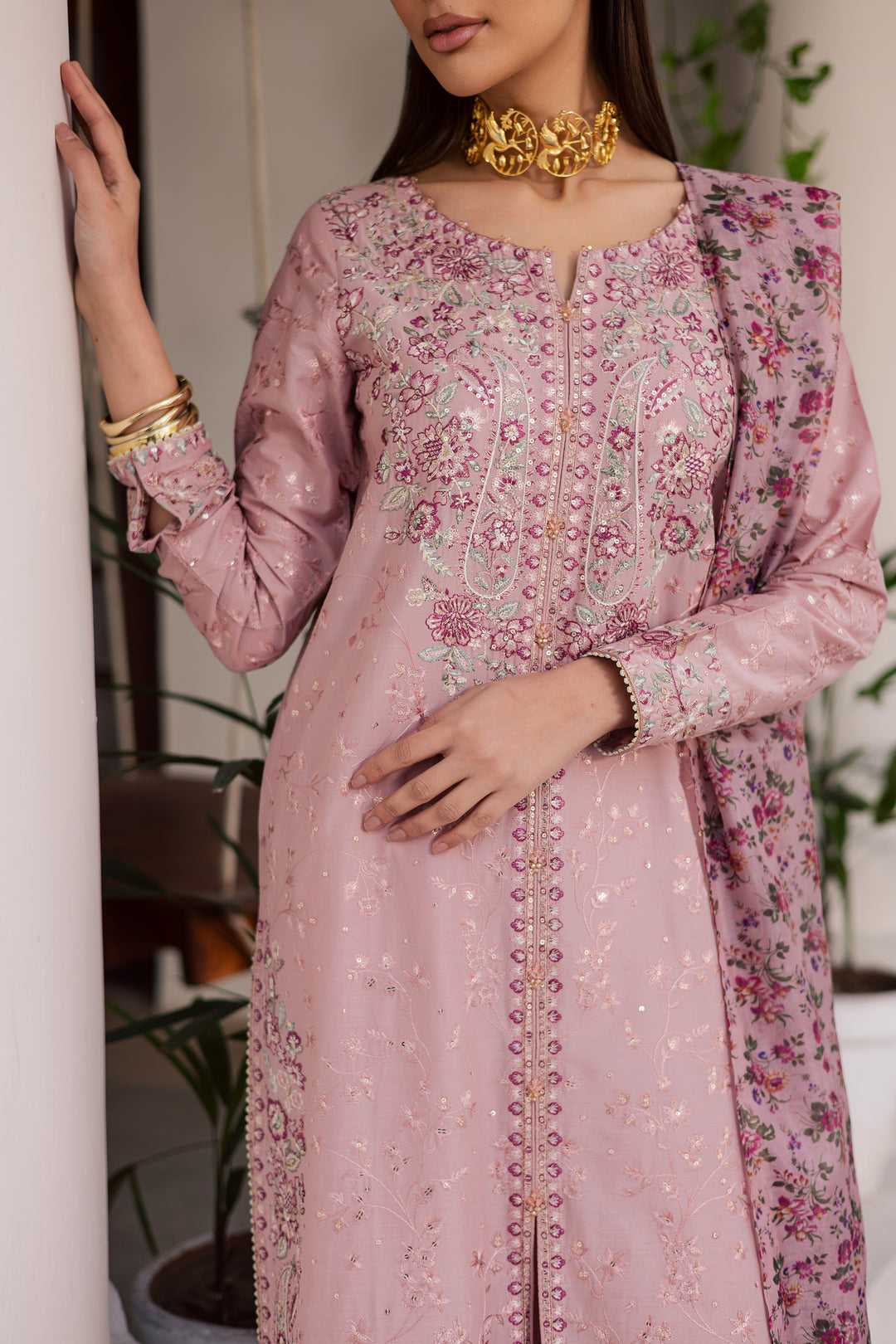 Rimi 3Pc - Festive Embroidered Lawn