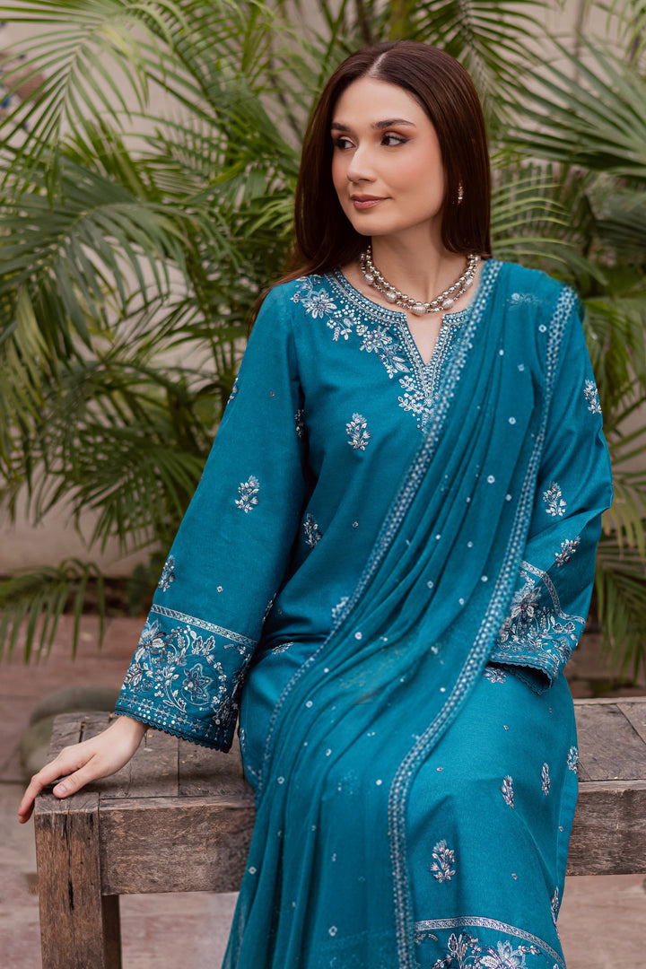 Nihal 3Pc - Embroidered Festive Pret
