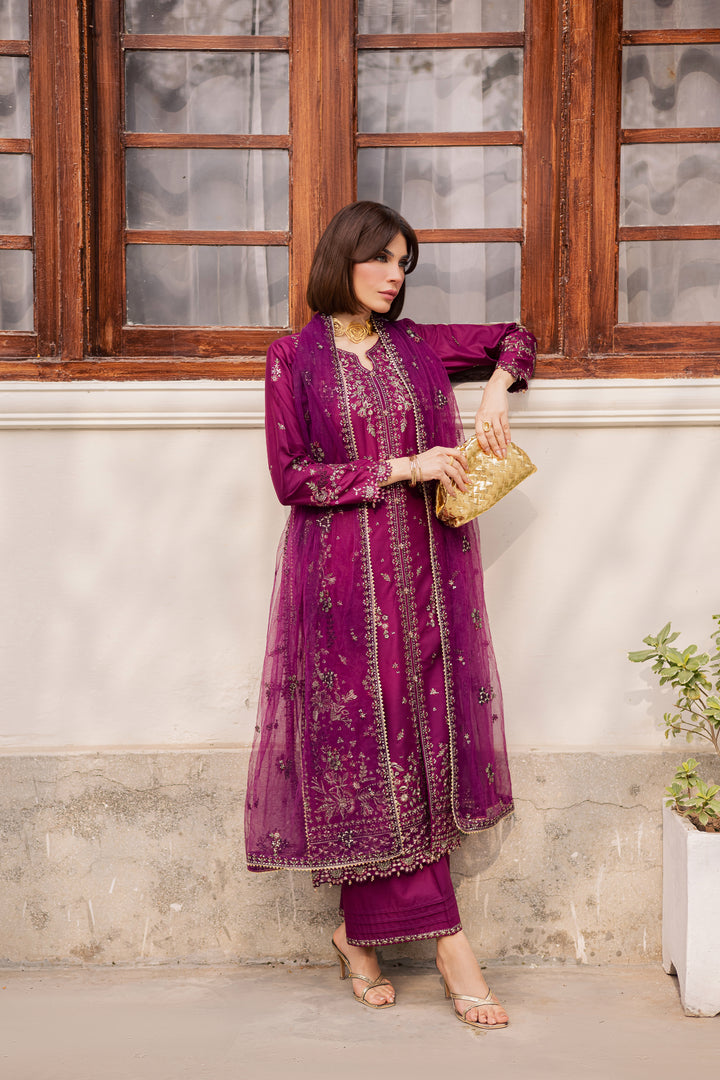 Merissa 3Pc - Festive Embroidered Lawn