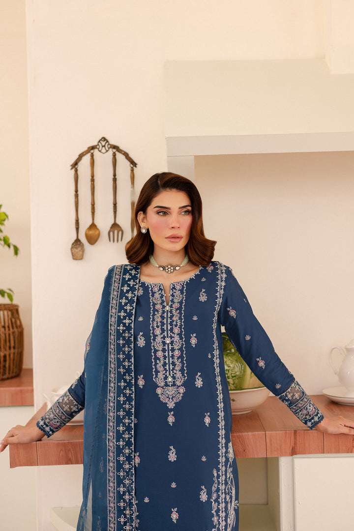 Alana 3Pc - Embroidered Lawn Dress