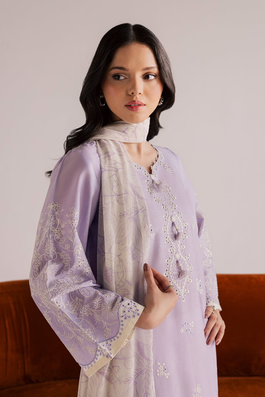 Norway 3Pc - Embroidered Lawn Dress