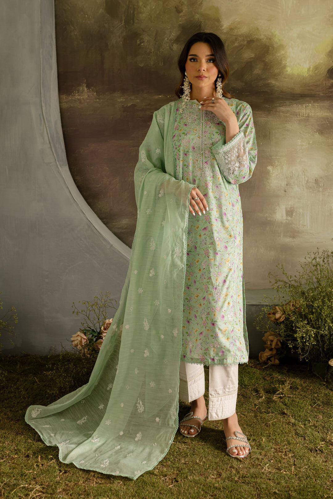 Laya  3Pc - Printed Lawn Dress