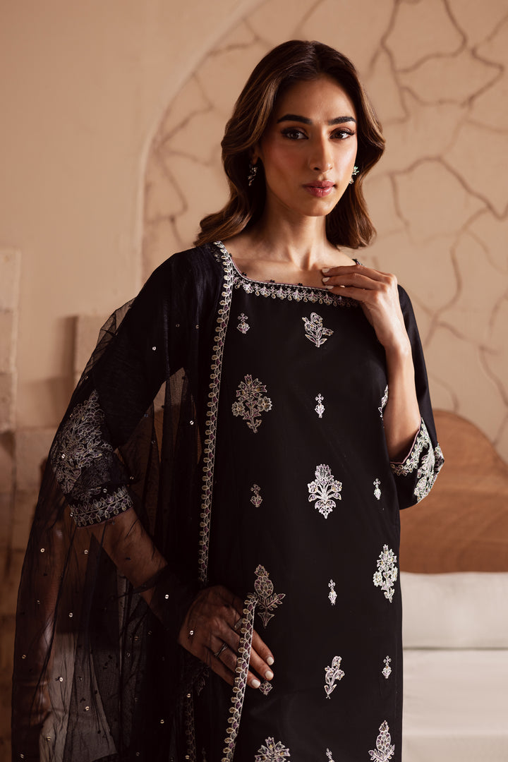 Dusk 3Pc - Embroidered Lawn Dress