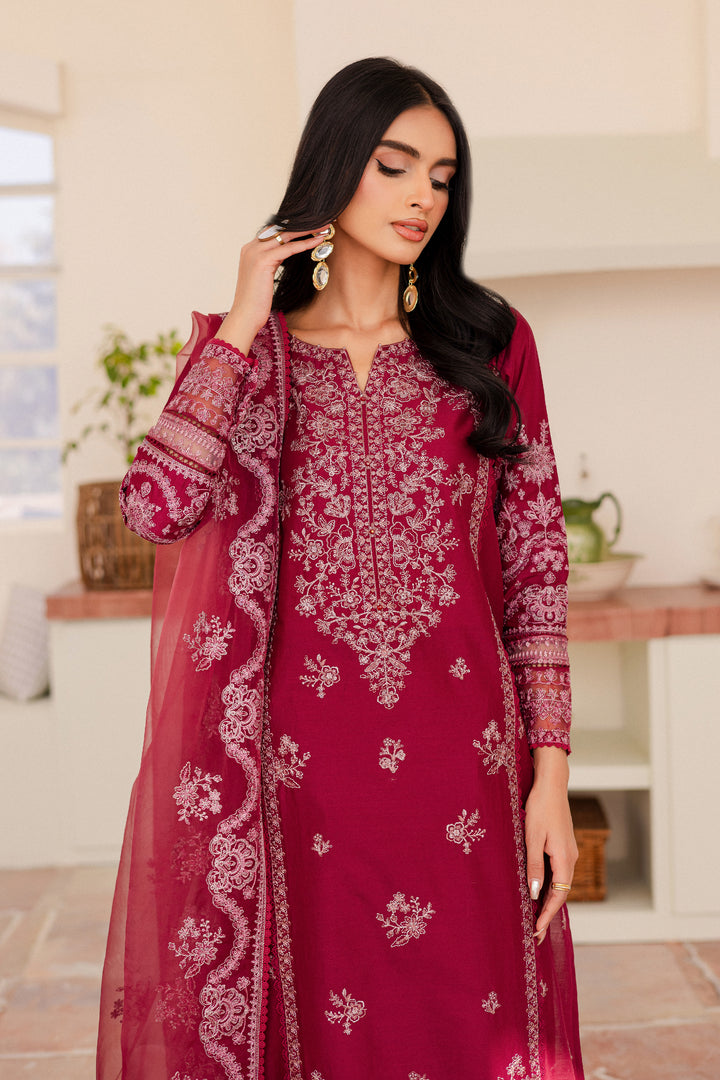 Octafrey 3Pc - Embroidered Lawn Dress