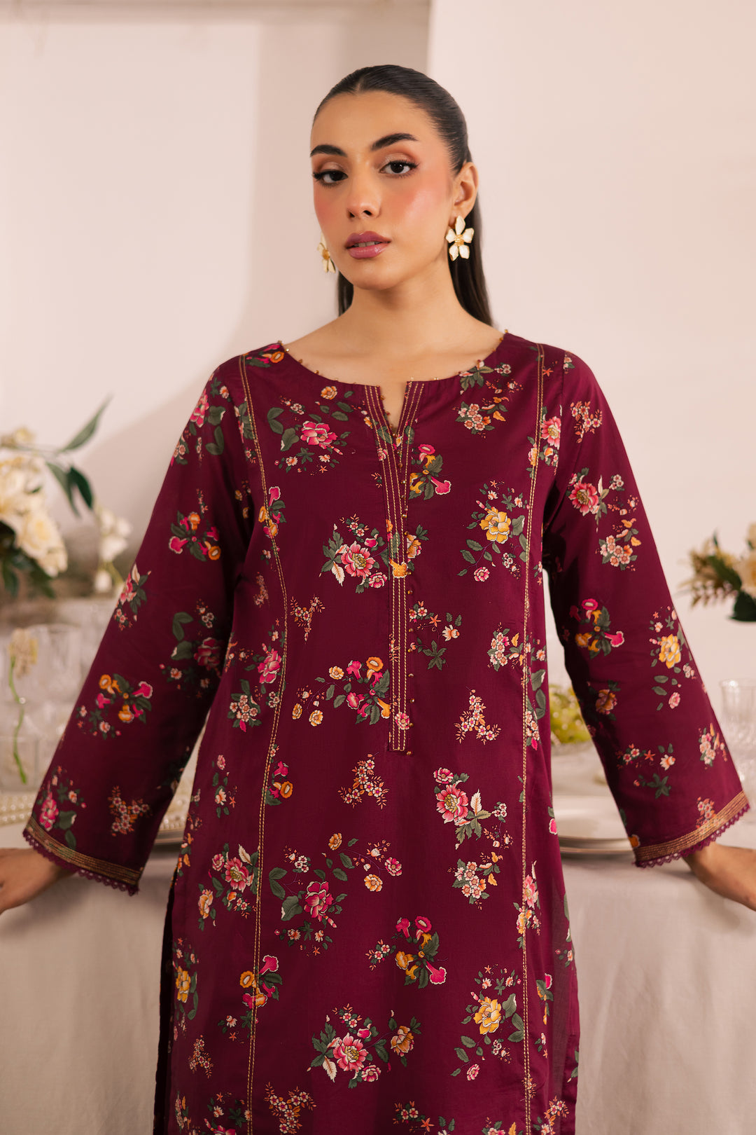 Shizumi 2Pc - Printed Lawn Dress