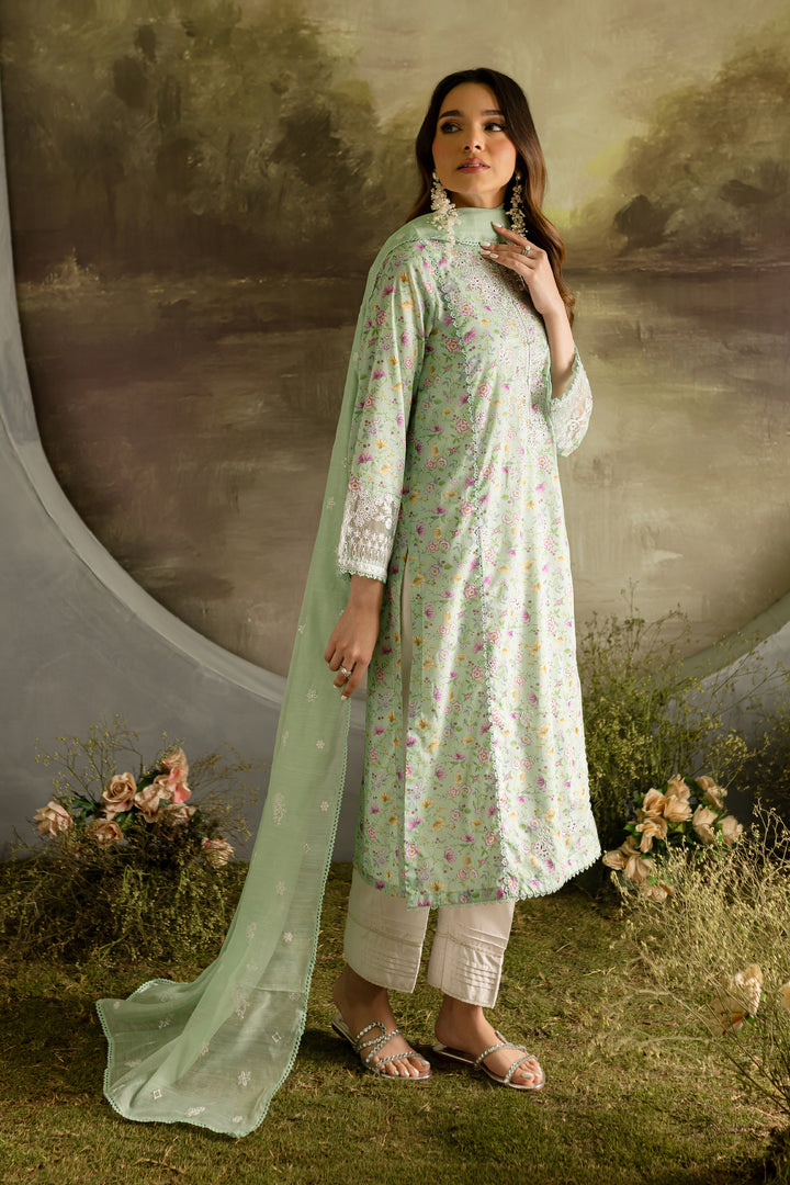 Laya  3Pc - Printed Lawn Dress