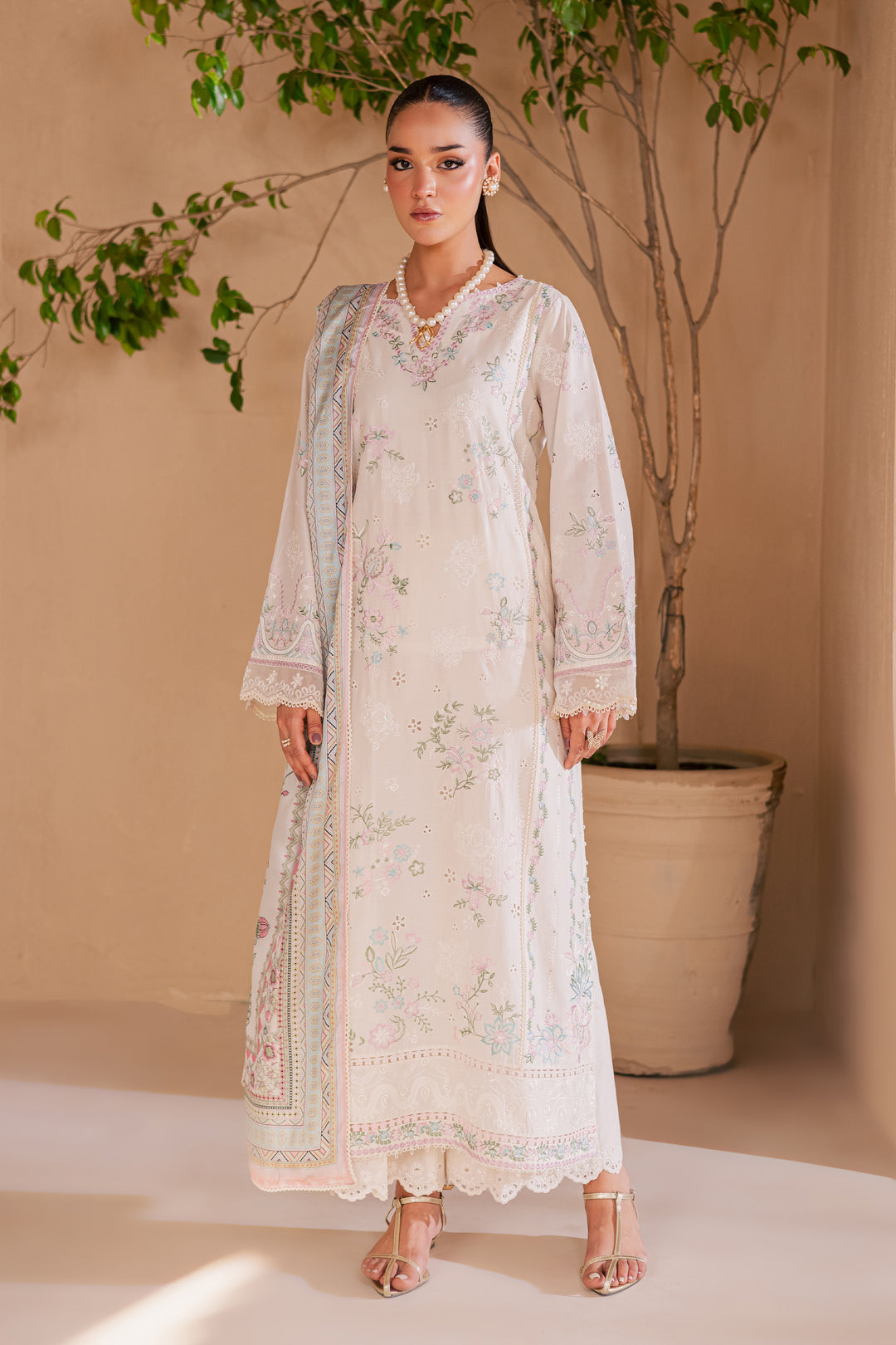 Mihrimah 3Pc - Embroidered Lawn Dress