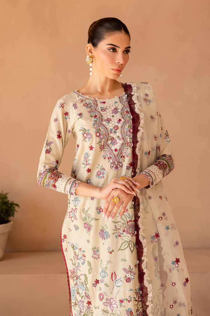 Amiraa 3Pc - Embroidered Luxe Pret