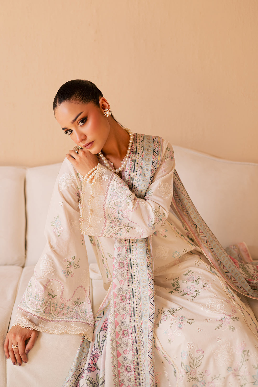Mihrimah 3Pc - Embroidered Lawn Dress
