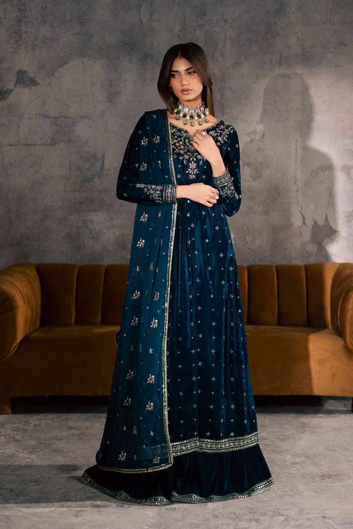 Ayra 3Pc - Velvet Formal Dress