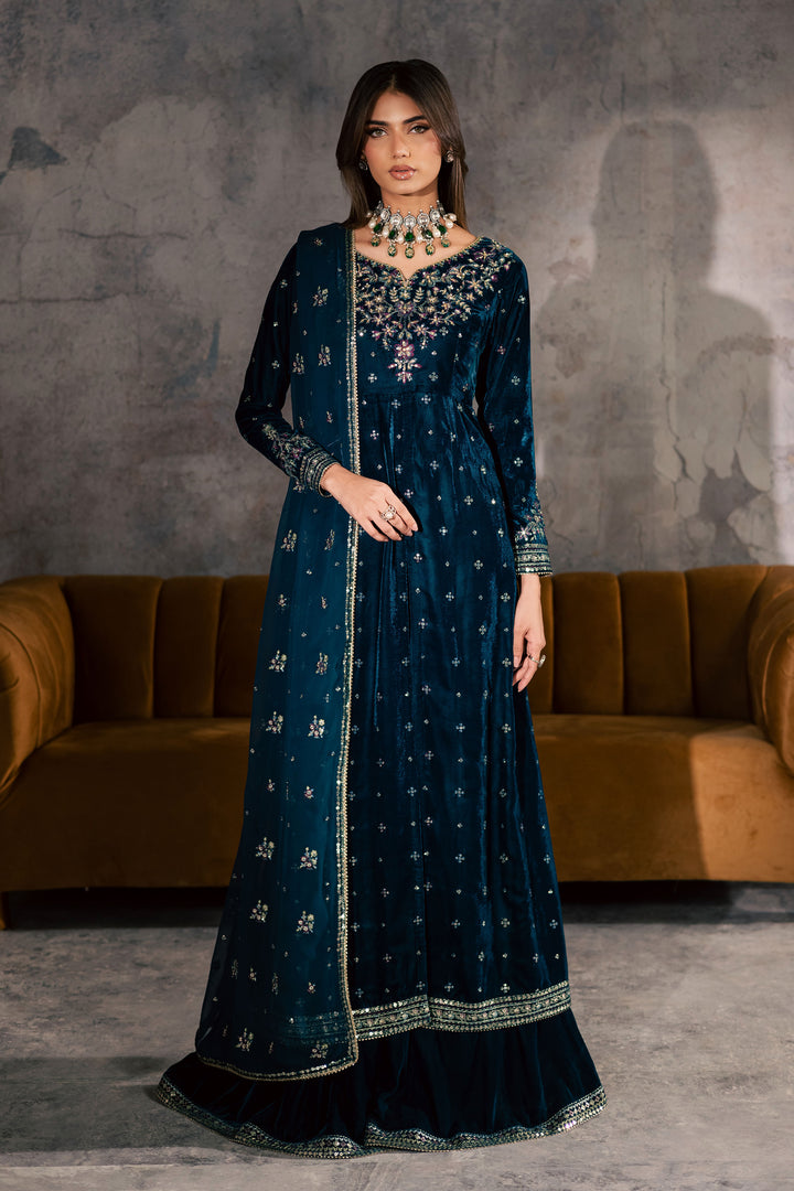 Ayra 3Pc - Velvet Formal Dress