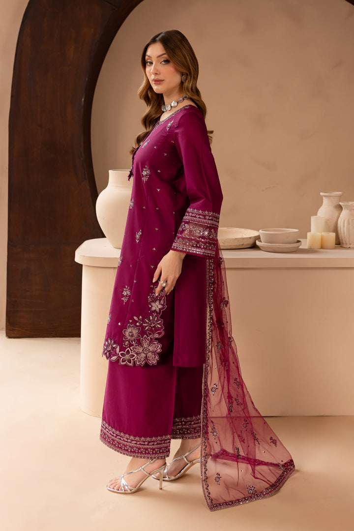 Wester 3Pc - Embroidered Lawn Dress