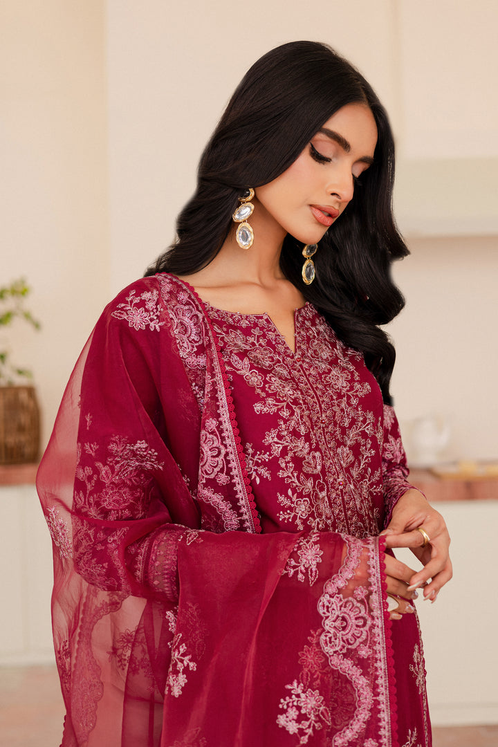Octafrey 3Pc - Embroidered Lawn Dress