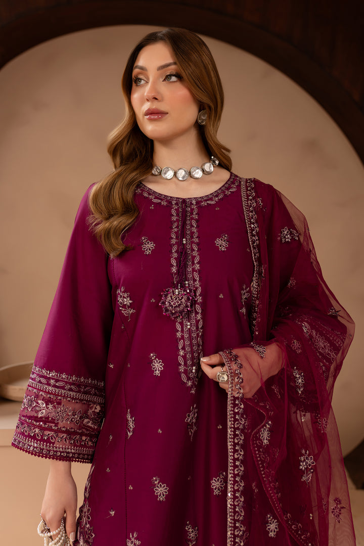 Wester 3Pc - Embroidered Lawn Dress