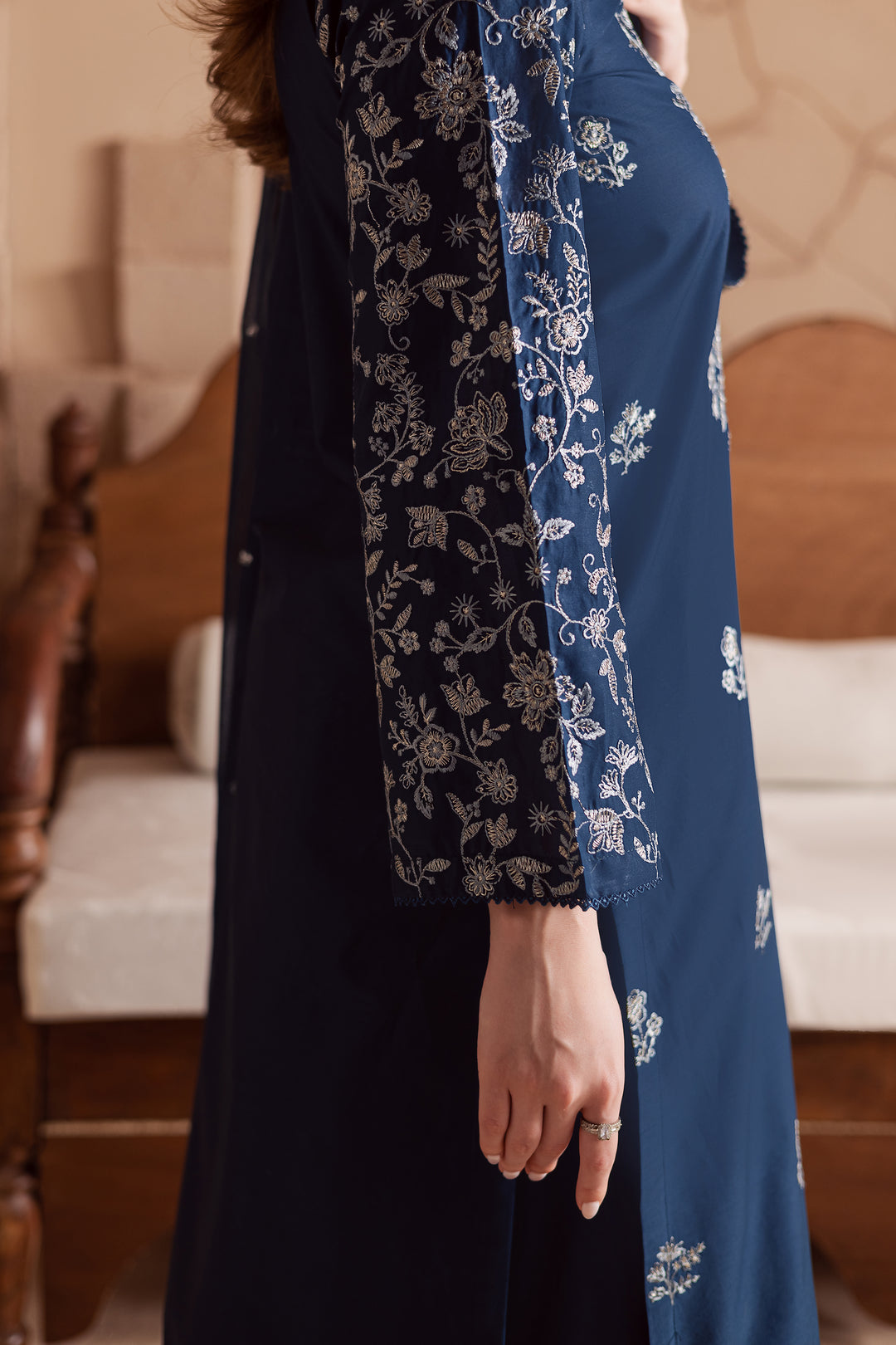 Mai tai 3Pc - Embroidered Lawn Dress