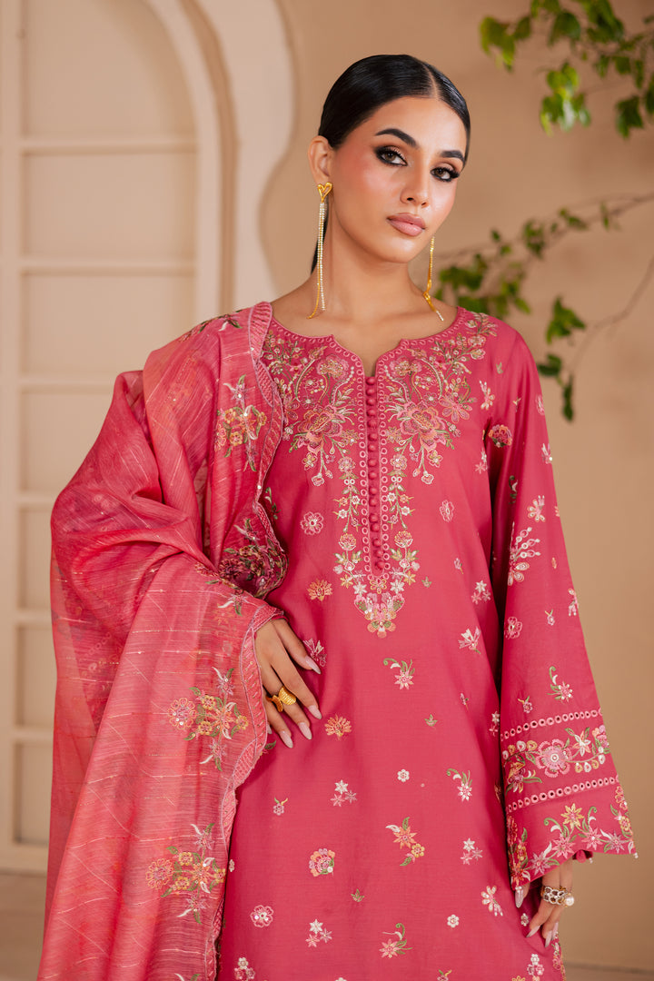Laleen 3Pc - Embroidered Lawn Dress