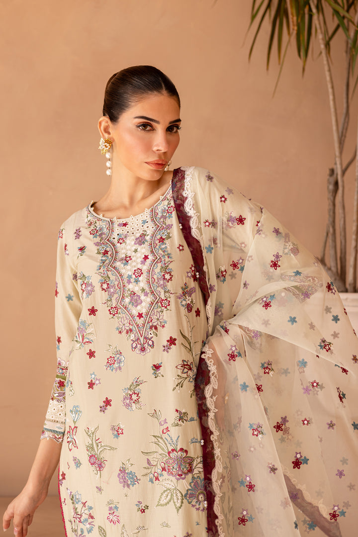 Amiraa 3Pc - Embroidered Luxe Pret