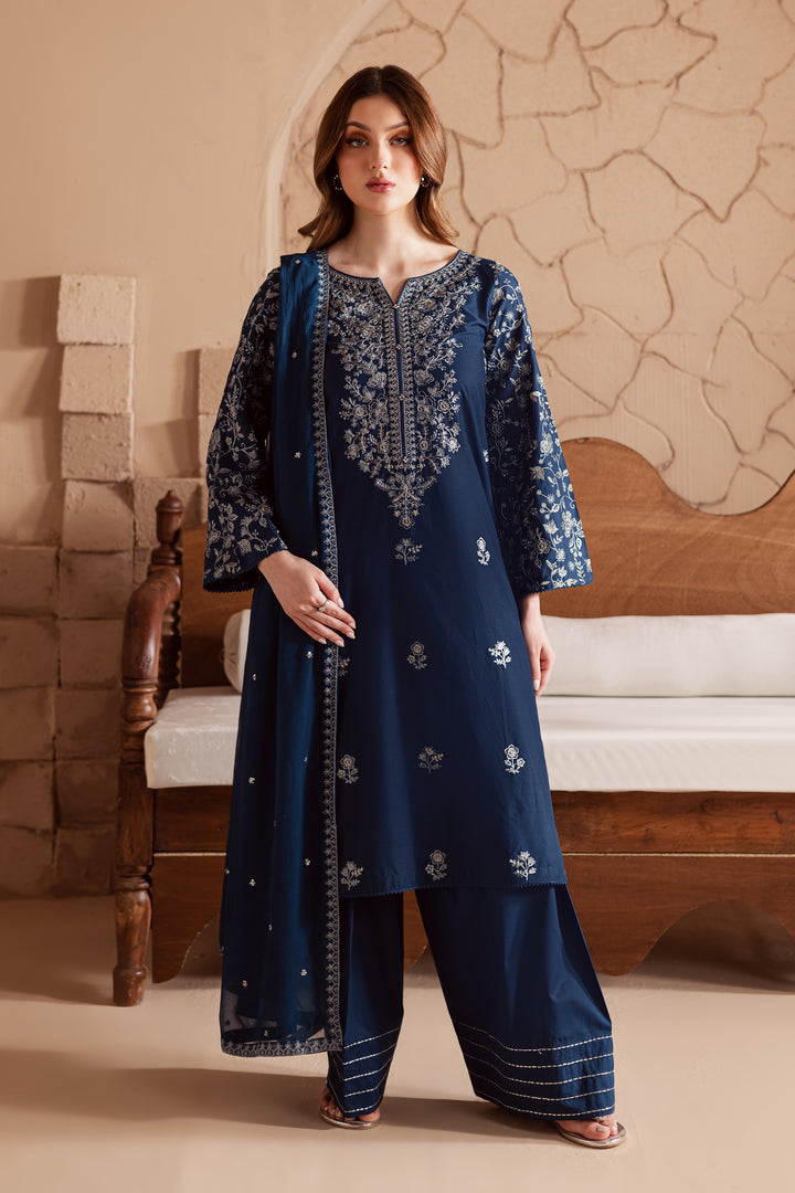 Mai tai 3Pc - Embroidered Lawn Dress